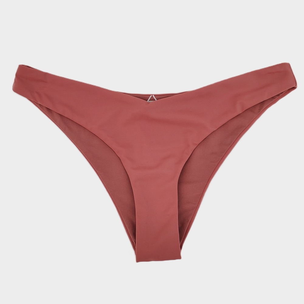 Onia Chiara Cheeky Bikini Bottom‎ Clay Rose Pink Womens Medium Stretch New